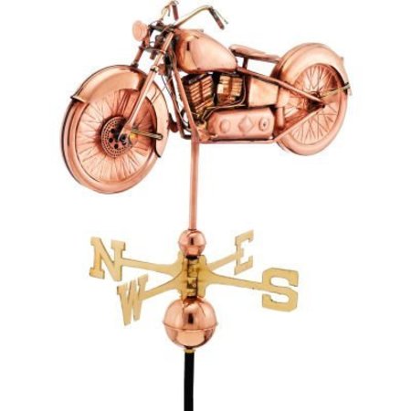 GOOD DIRECTIONS Good Directions Motorcycle Weathervane, Polished Copper 669P